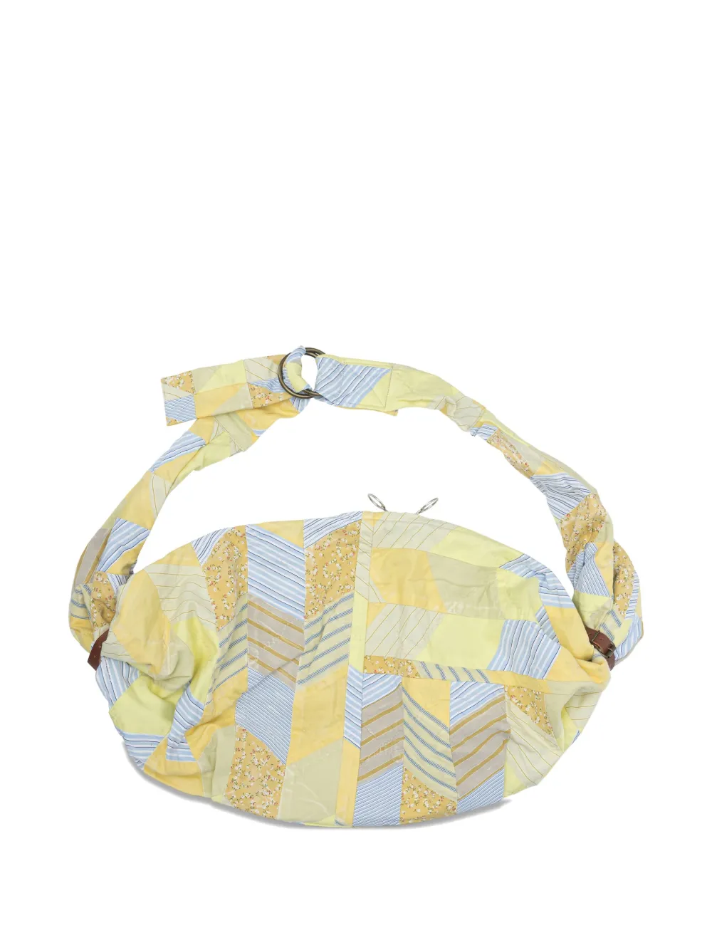 KAPITAL Schoudertas met patchwork - Geel