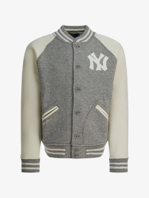 Polo Ralph Lauren x New York Yankees appliqués buttoned bomber jacket