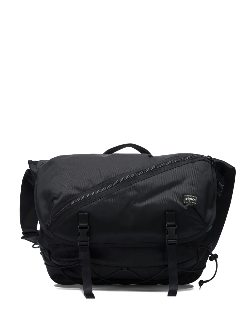 Porter-Yoshida & Co. zip messenger bag - Nero