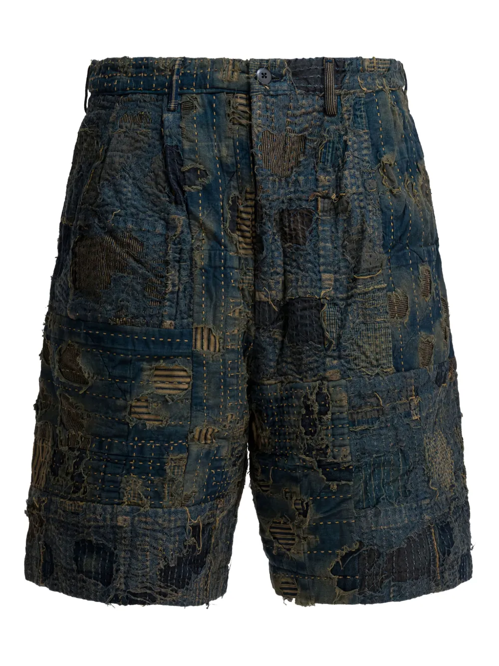 KAPITAL patchwork shorts | Blue | Image 1