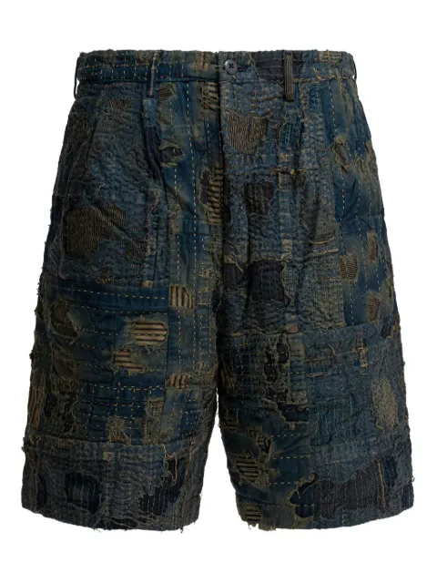 KAPITAL patchwork shorts