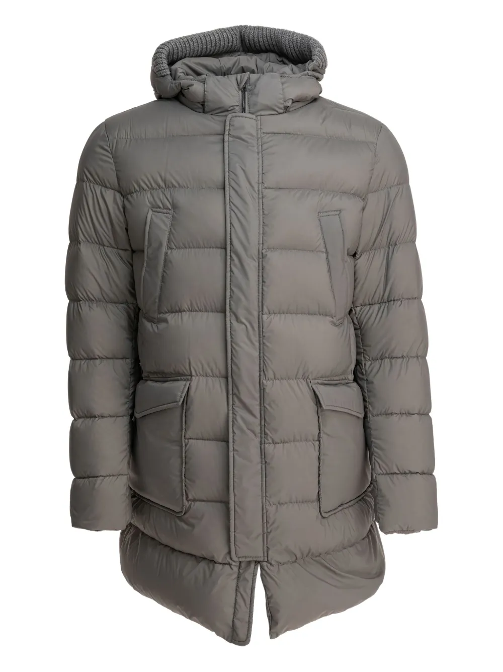 Herno hooded coat | gris | Image 1