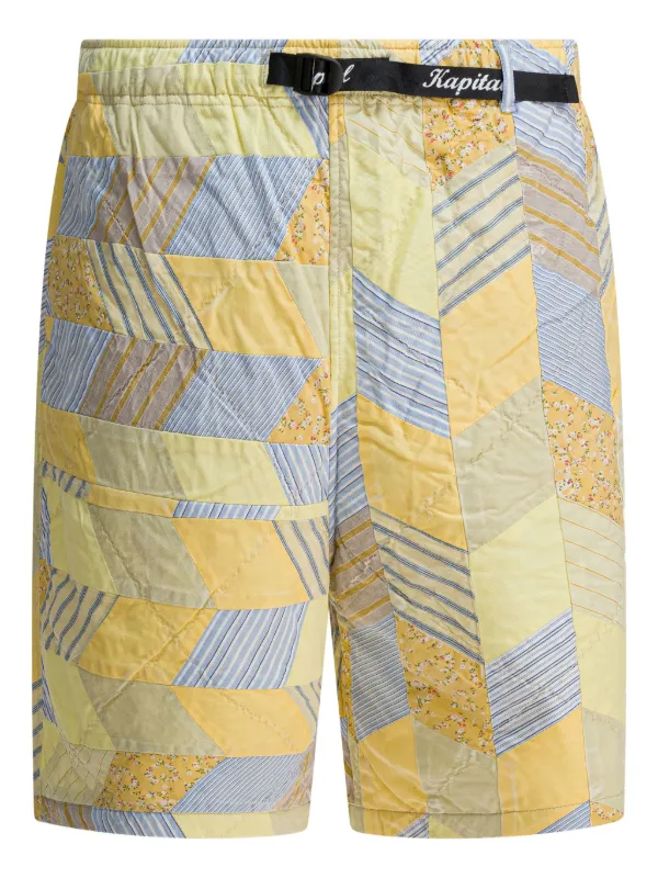 KAPITAL パッチワーク ショートパンツ | イエロー | FARFETCH JP