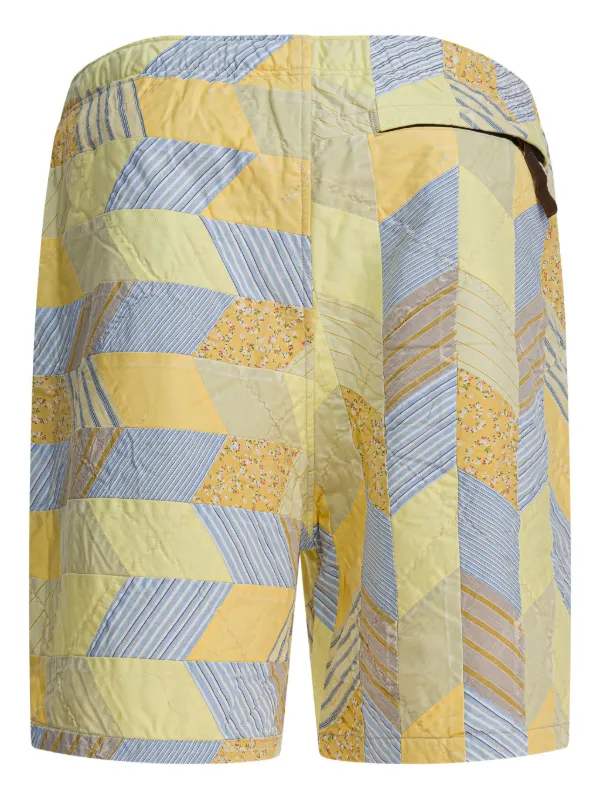 KAPITAL パッチワーク ショートパンツ | イエロー | FARFETCH JP