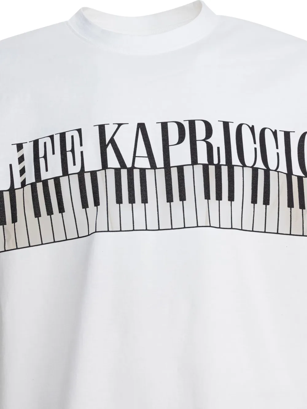 KAPITAL T-shirt met print Wit