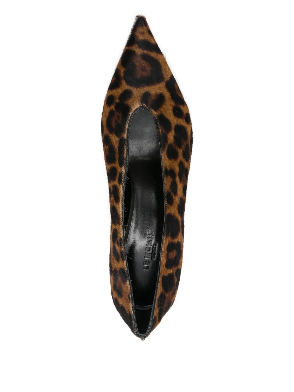 Le Monde Beryl 40mm Babouche Pointed Toe Pumps In Animal Print