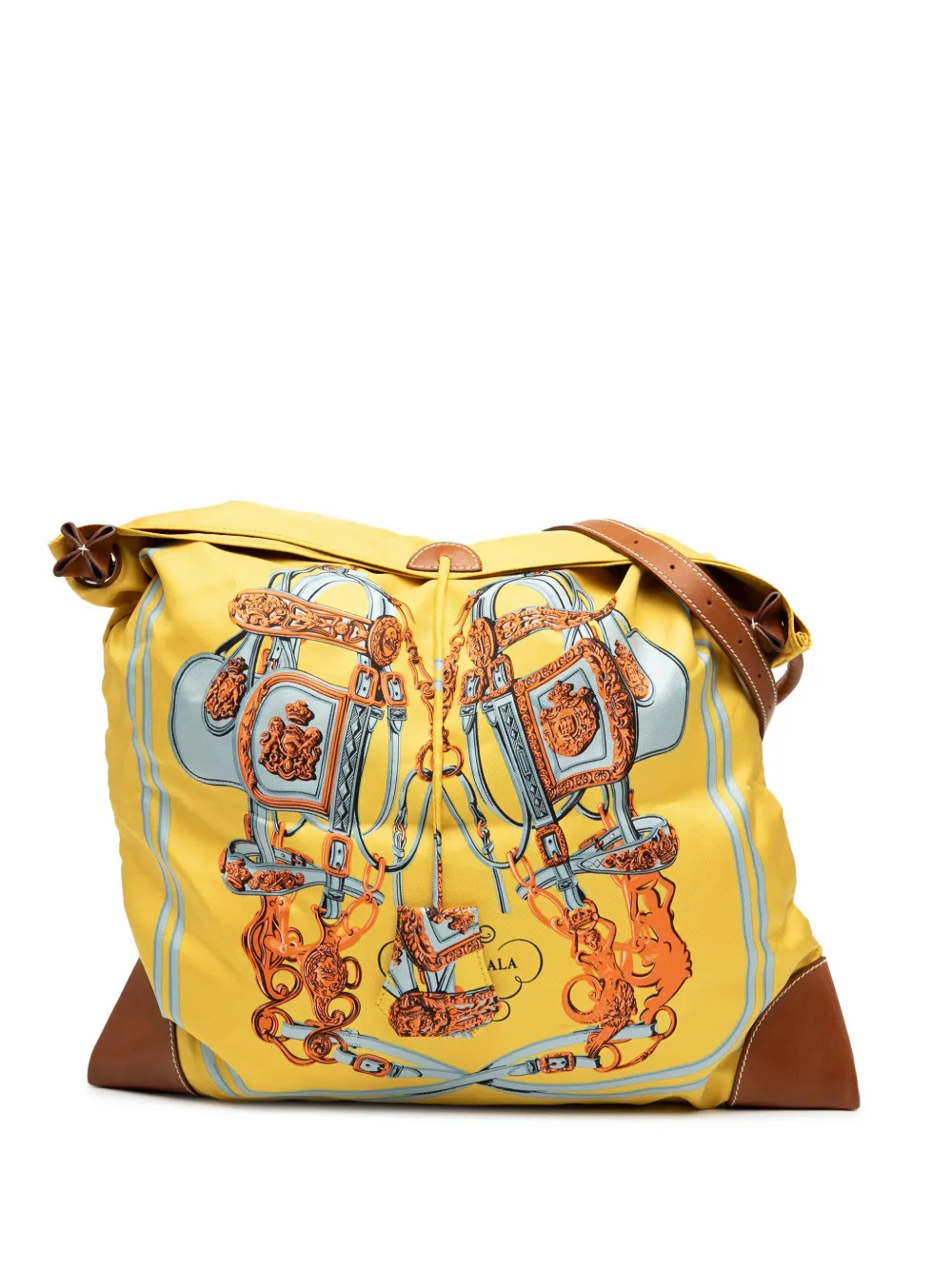 Hermès Pre-Owned Borsa a tracolla Brides De Gala Silky City 33 in seta e pelle Barenia 2009 | marrone | Image 1