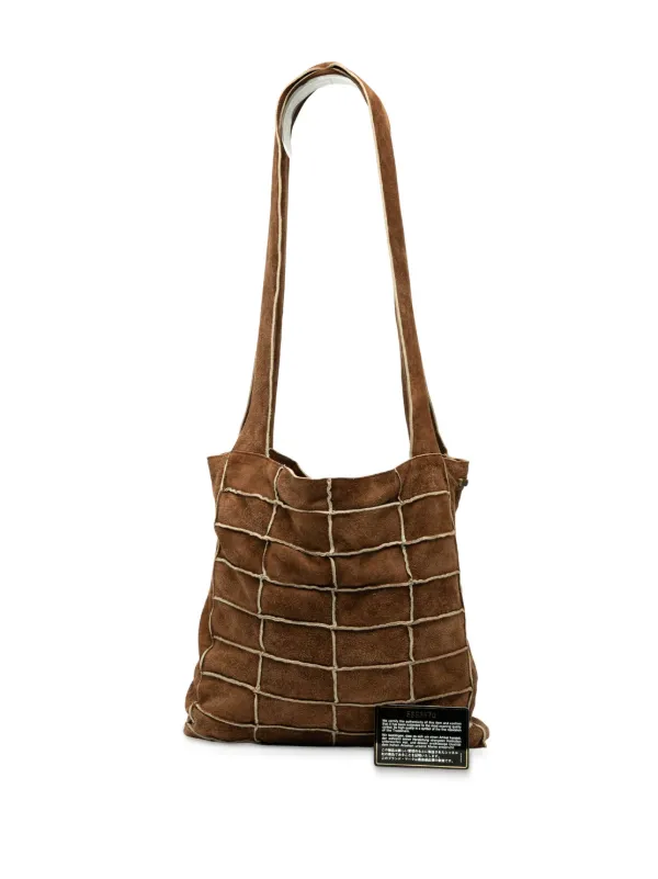 CHANEL Pre-Owned 1997-1999 Suede Patchwork Shopper Tote Bag