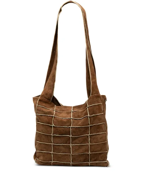 CHANEL Pre-Owned 1997-1999 Suede Patchwork Shopper tote bag
