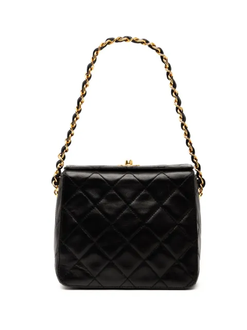 CHANEL Pre-Owned 1996-1997 CC Quilted Lambskin Turnlock handbag