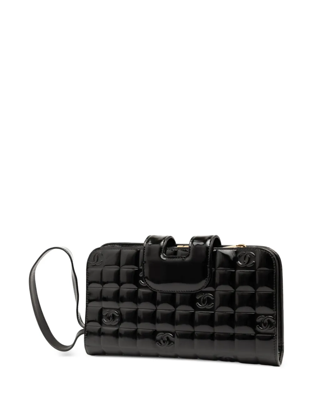 CHANEL Pre-Owned 2003-2004 CC Chocolate Bar Patent Wristlet Wallet long wallets | Image 2
