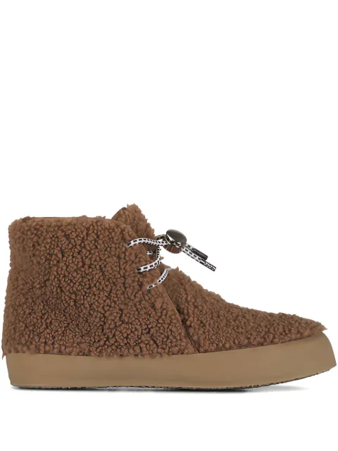 Le Monde Beryl shearling lace-up ankle boots