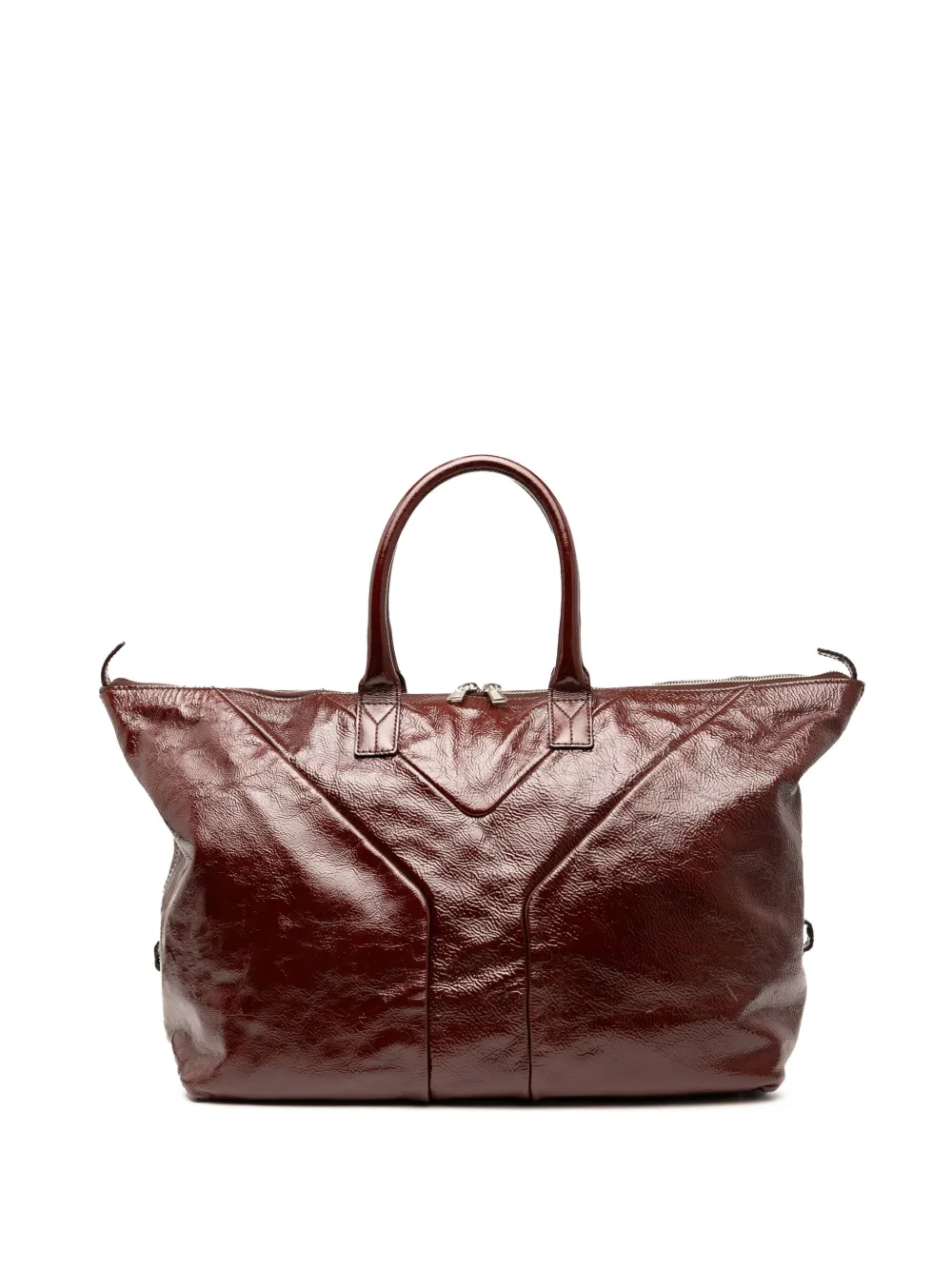 Saint Laurent Pre-Owned 2000-2012 Medium Textured Patent Easy Y tote bag | レッド | Image 1