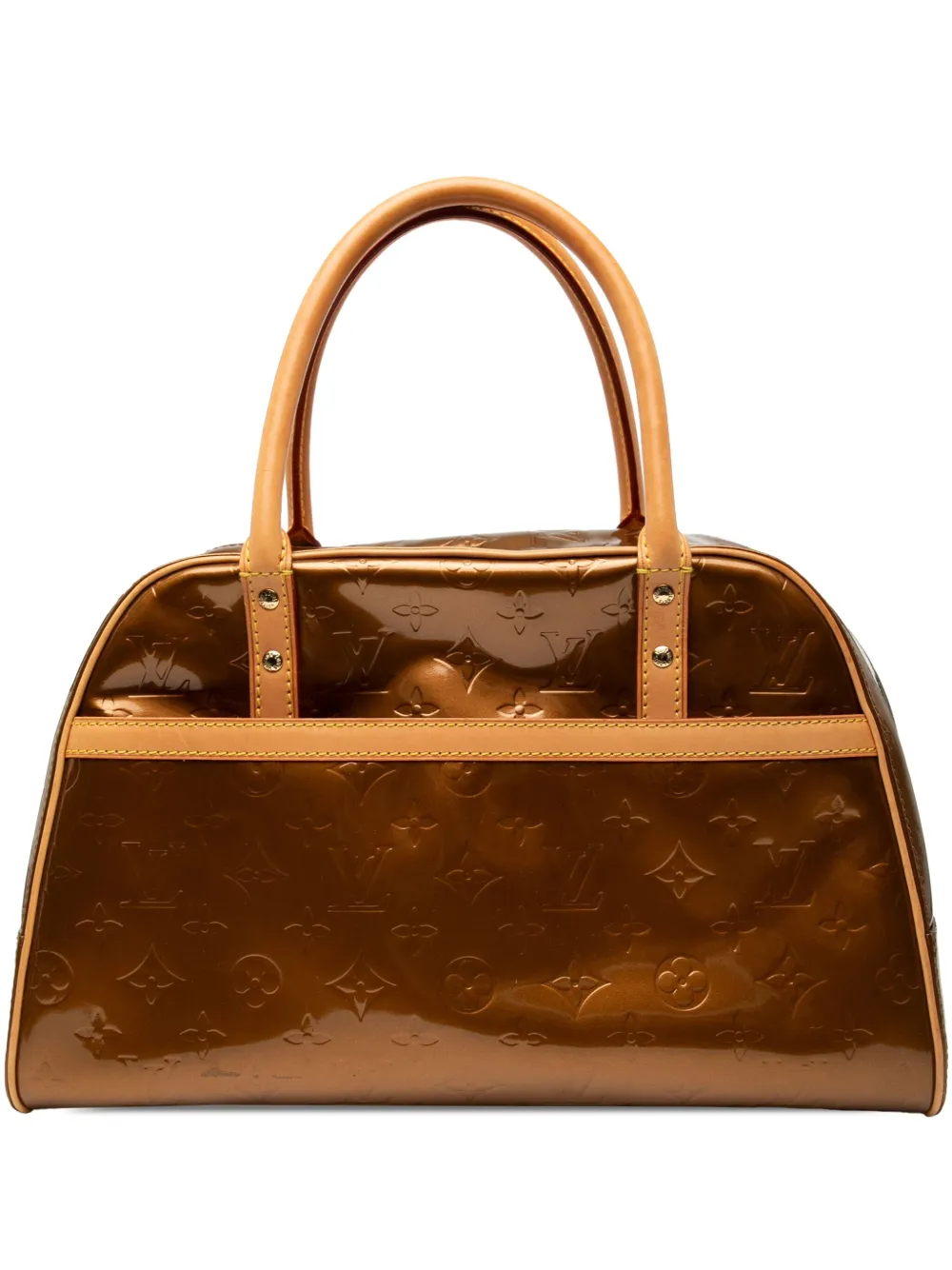 Louis Vuitton Pre-Owned 2000s モノグラム ヴェルニ トンプキン スクエア ハンドバッグ - ブラウン Louis Vuitton Pre-Owned 2000s モノグラム ヴェルニ トンプキン スクエア ハンドバッグ - ブラウン