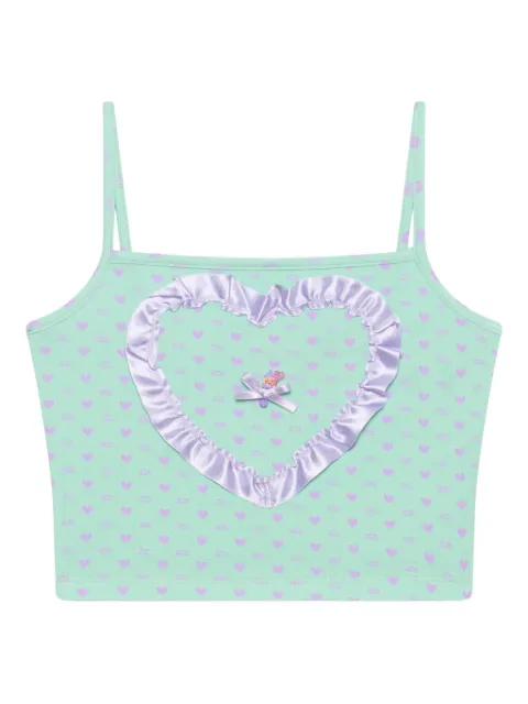 GCDS Polly Pocket heart-print top