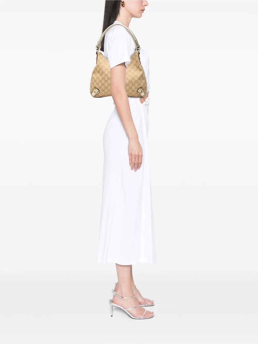 Gucci Pre-Owned 2000-2015 GGキャンバス アビー Dリング ショルダーバッグ - ブラウン Gucci Pre-Owned 2000-2015 GGキャンバス アビー Dリング ショルダーバッグ - ブラウン