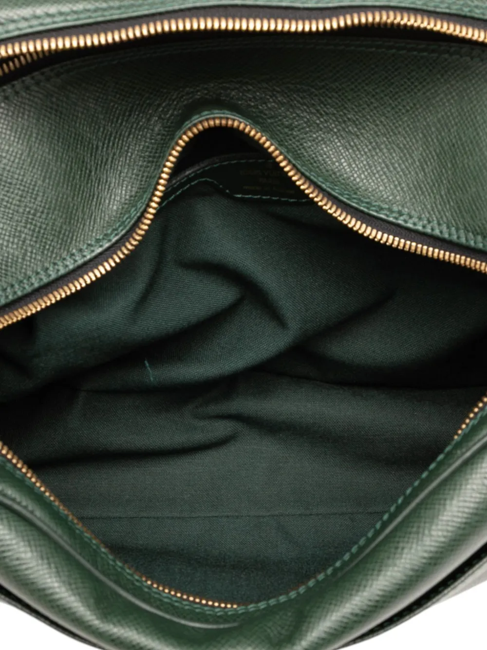 Pre-owned Louis Vuitton 2003 Taiga Reporter Pm Crossbody Bag In Green