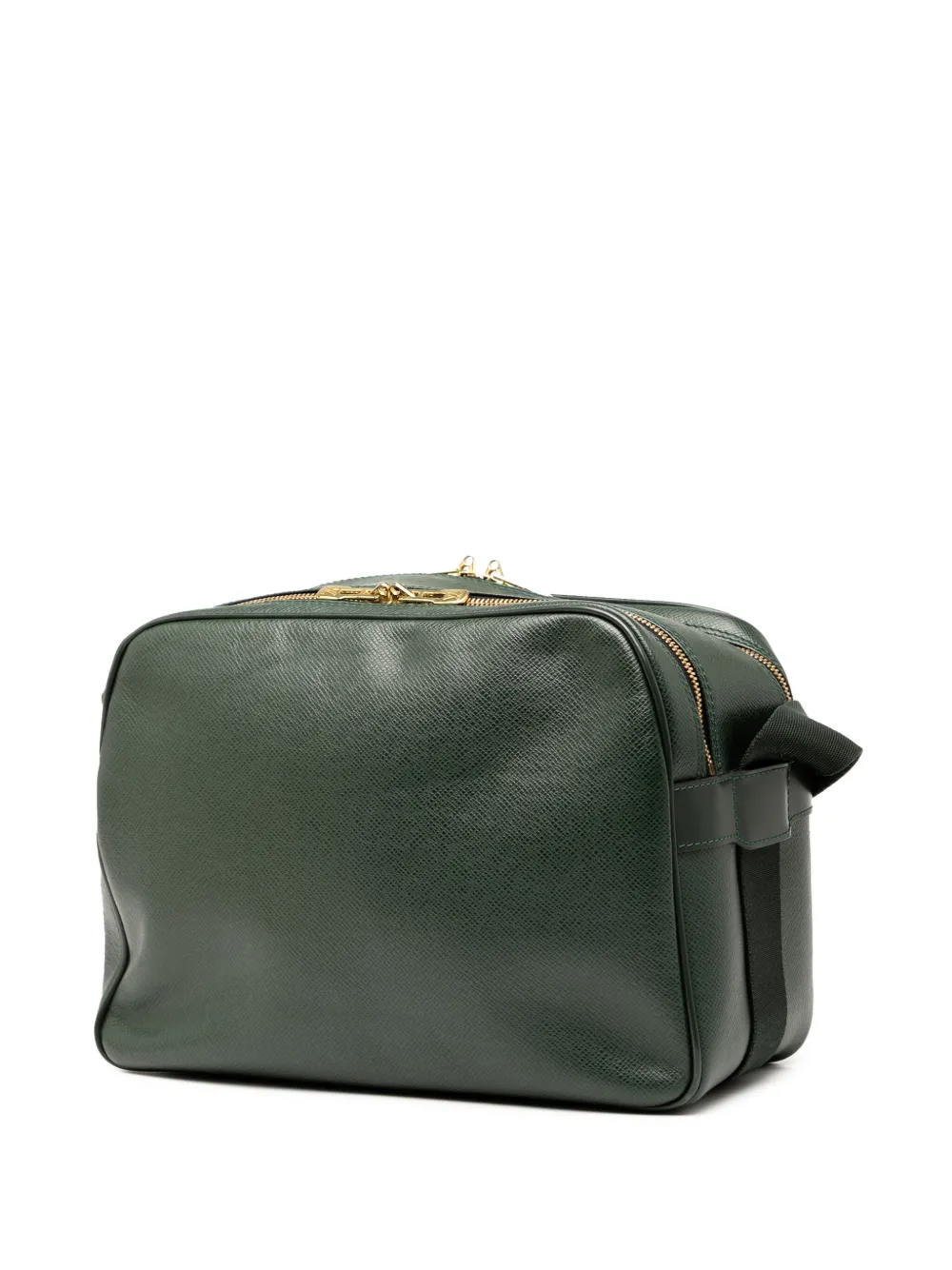 Pre-owned Louis Vuitton 2003 Taiga Reporter Pm Crossbody Bag In Green