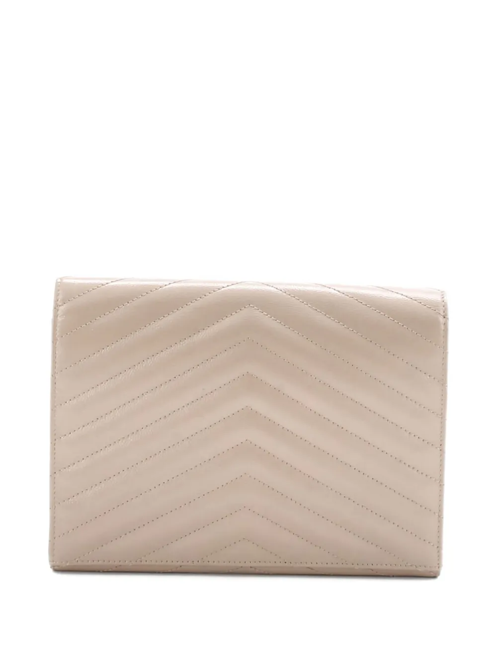 Saint Laurent Pre-Owned Classic Monogram Envelope Wristlet Matelasse Chevron Leather clutch bag | Estilos de archivo | Image 2