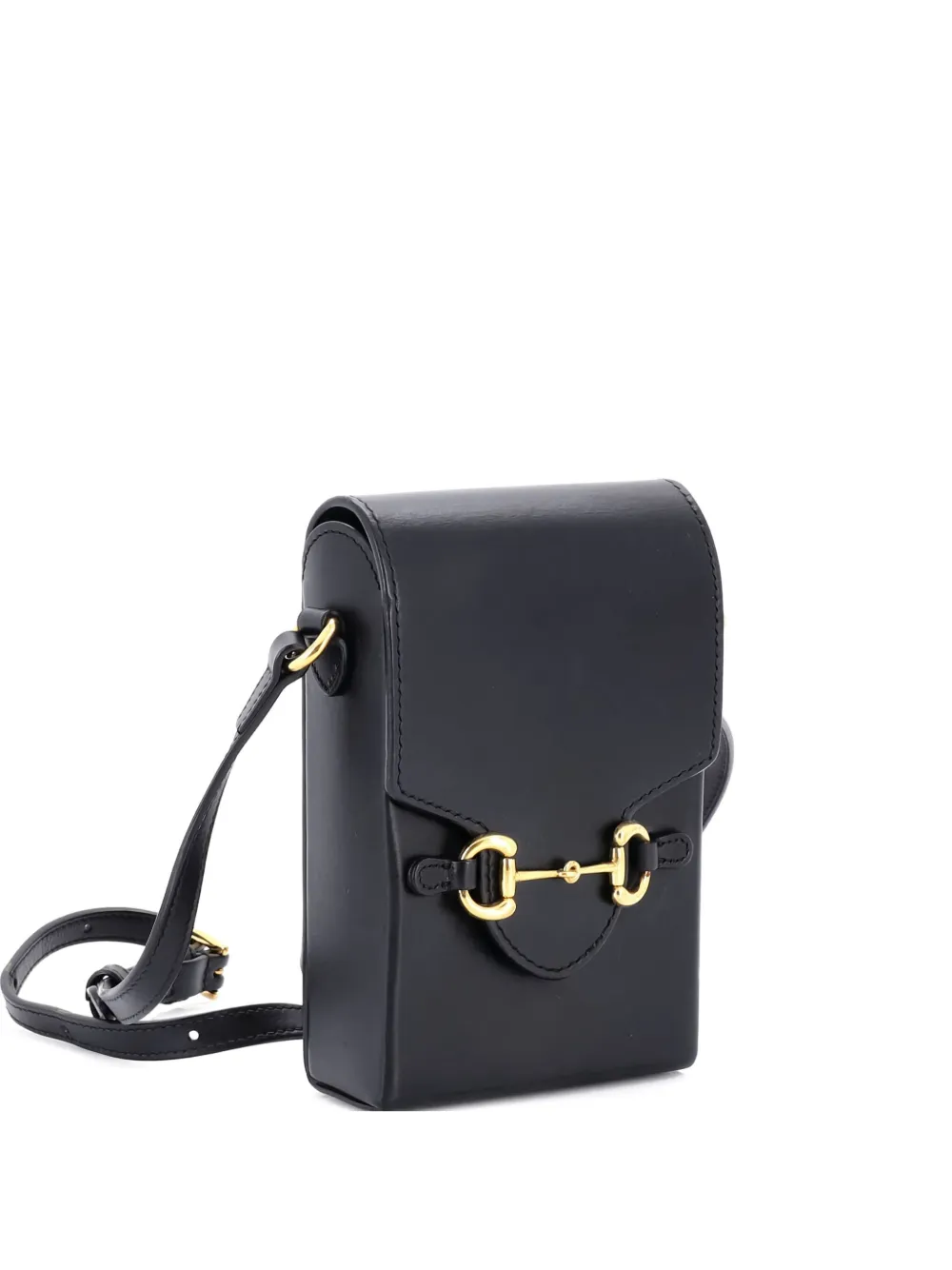 Gucci Pre-Owned Horsebit 1955 Leather Mini crossbody bag - ブラック Gucci Pre-Owned Horsebit 1955 Leather Mini crossbody bag - ブラック