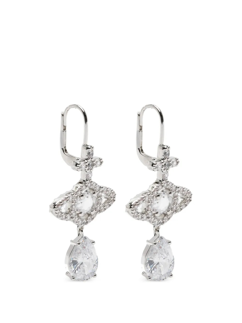 Vivienne Westwood Olympia drop earrings - Argento