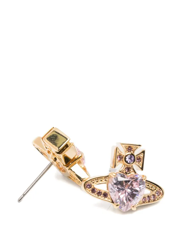 Vivienne Westwood ハート ピアス ゴールド Vivienne Westwood Ariella ハート ピアス | ゴールドトーン | FARFETCH JP