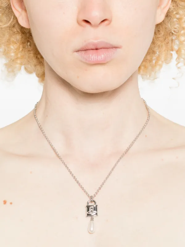 Vivienne Westwood Small Celestia Orb-pendant Necklace | Silver