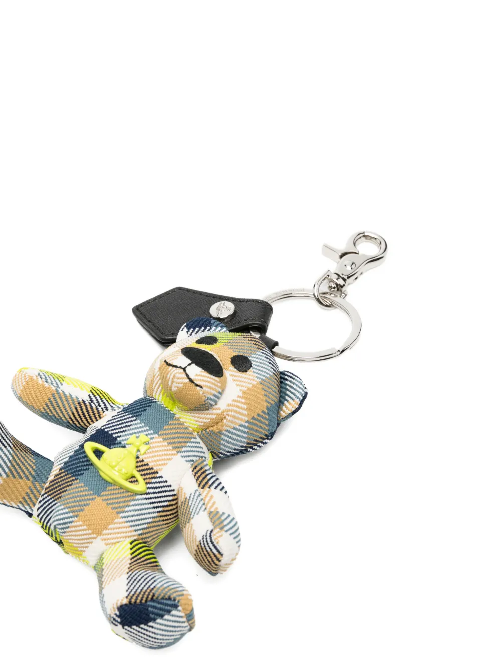 Vivienne Westwood Teddy Bear sleutelhanger met tartan-ruit Blauw
