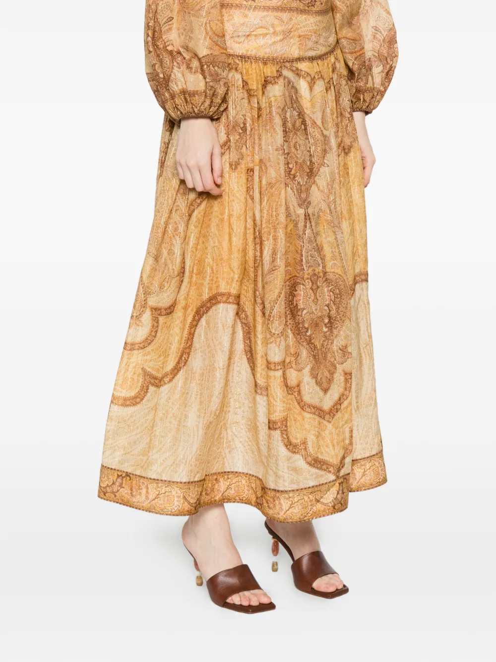 Zimmermann Wanderlust Maxi Skirt - Yellow 
