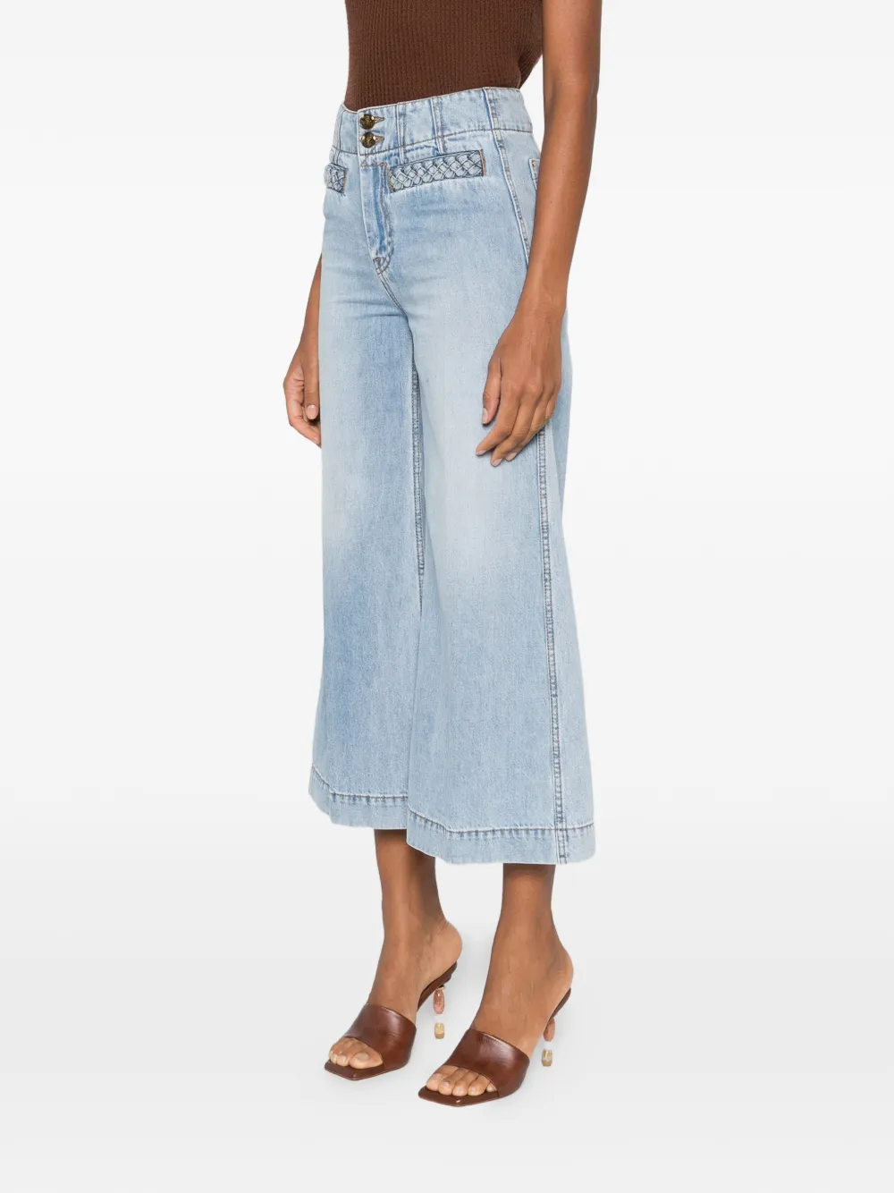  Zimmermann Wanderlust Buttoned Jeans - Blue 