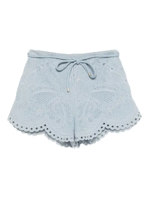 ZIMMERMANN Daylight eyelet drawstring shorts