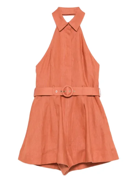 ZIMMERMANN halter belted playsuit