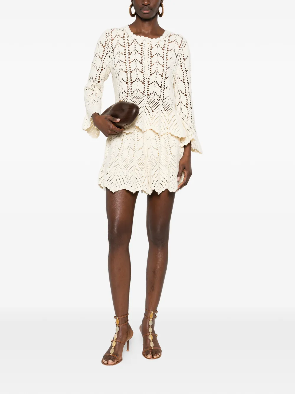 ZIMMERMANN Awaken crochet top - Beige