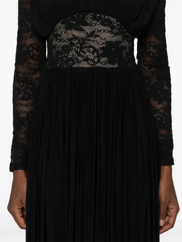 white lace three quarter sleeve dress Illia Three-Quarter Balloon Sleeve Frill Bodice Dress White main image 1