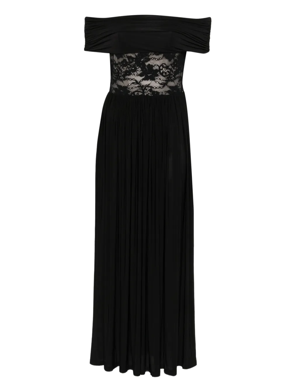 ZIMMERMANN lace-panel midi dress - Nero