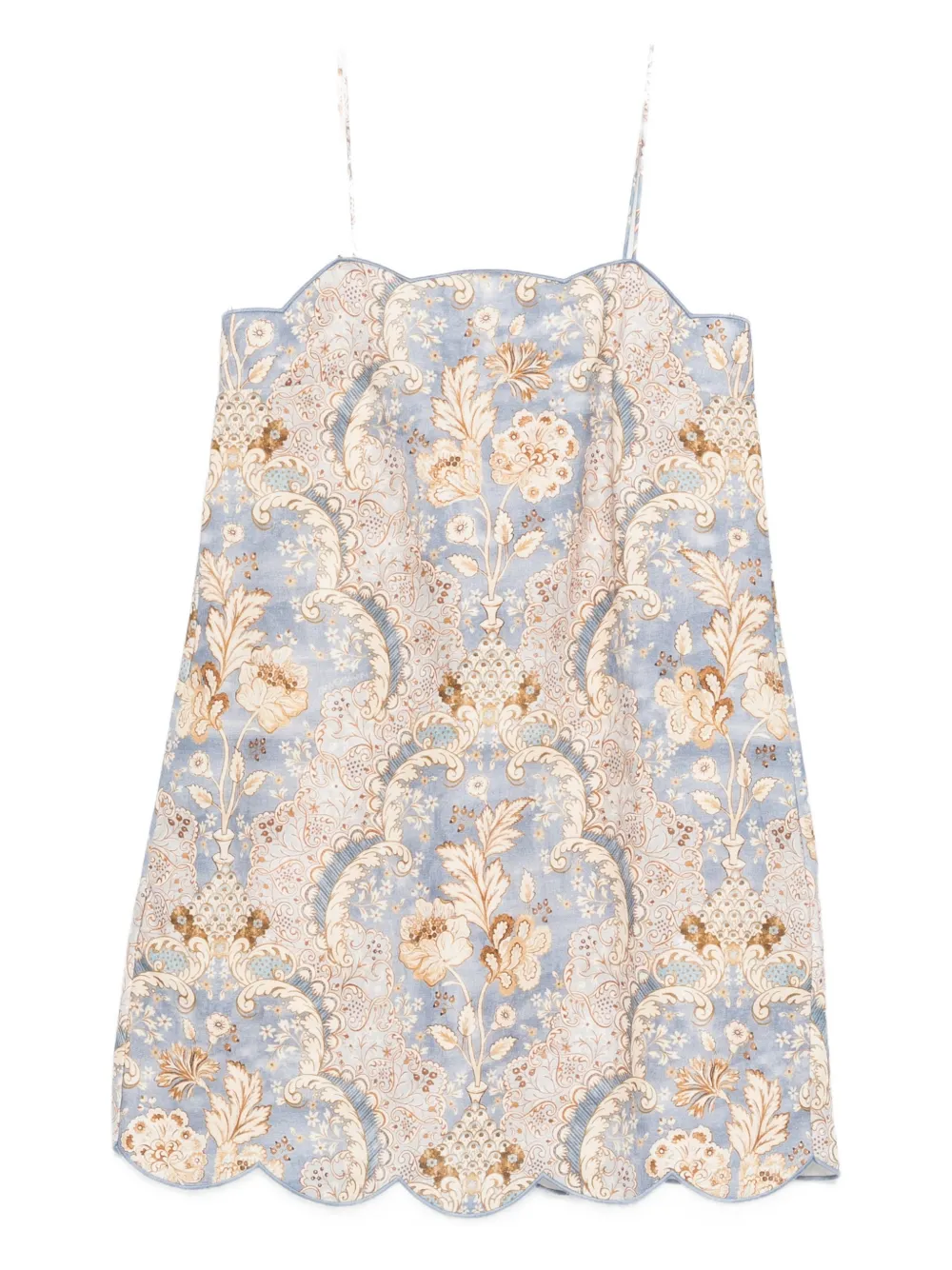 ZIMMERMANN Daylight scallop mini dress - Blu