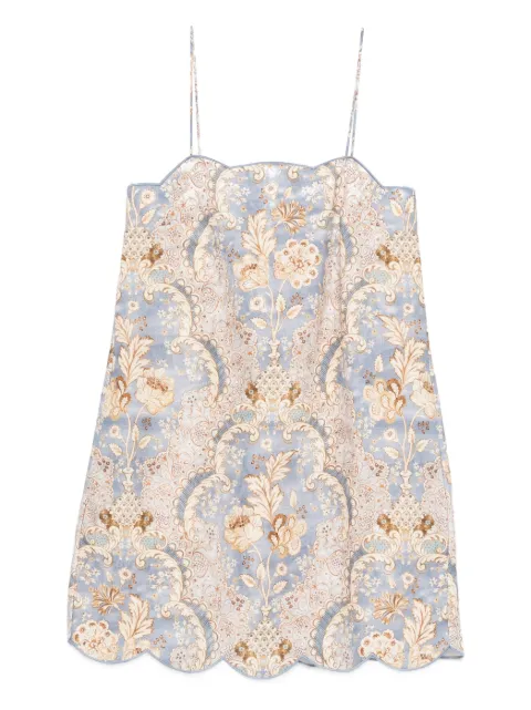 ZIMMERMANN Daylight scallop mini dress