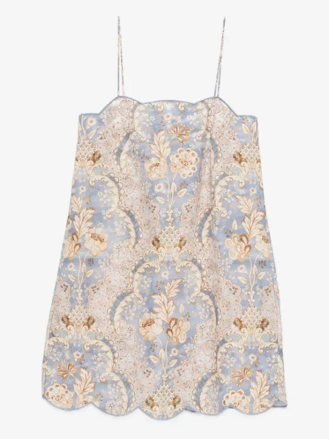 ZIMMERMANN Daylight scallop mini dress