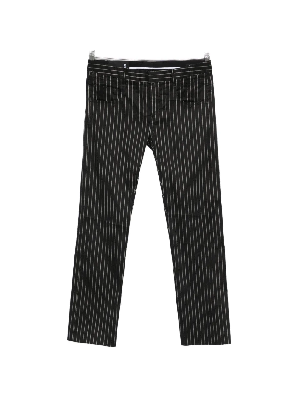 R13 striped trousers - Nero