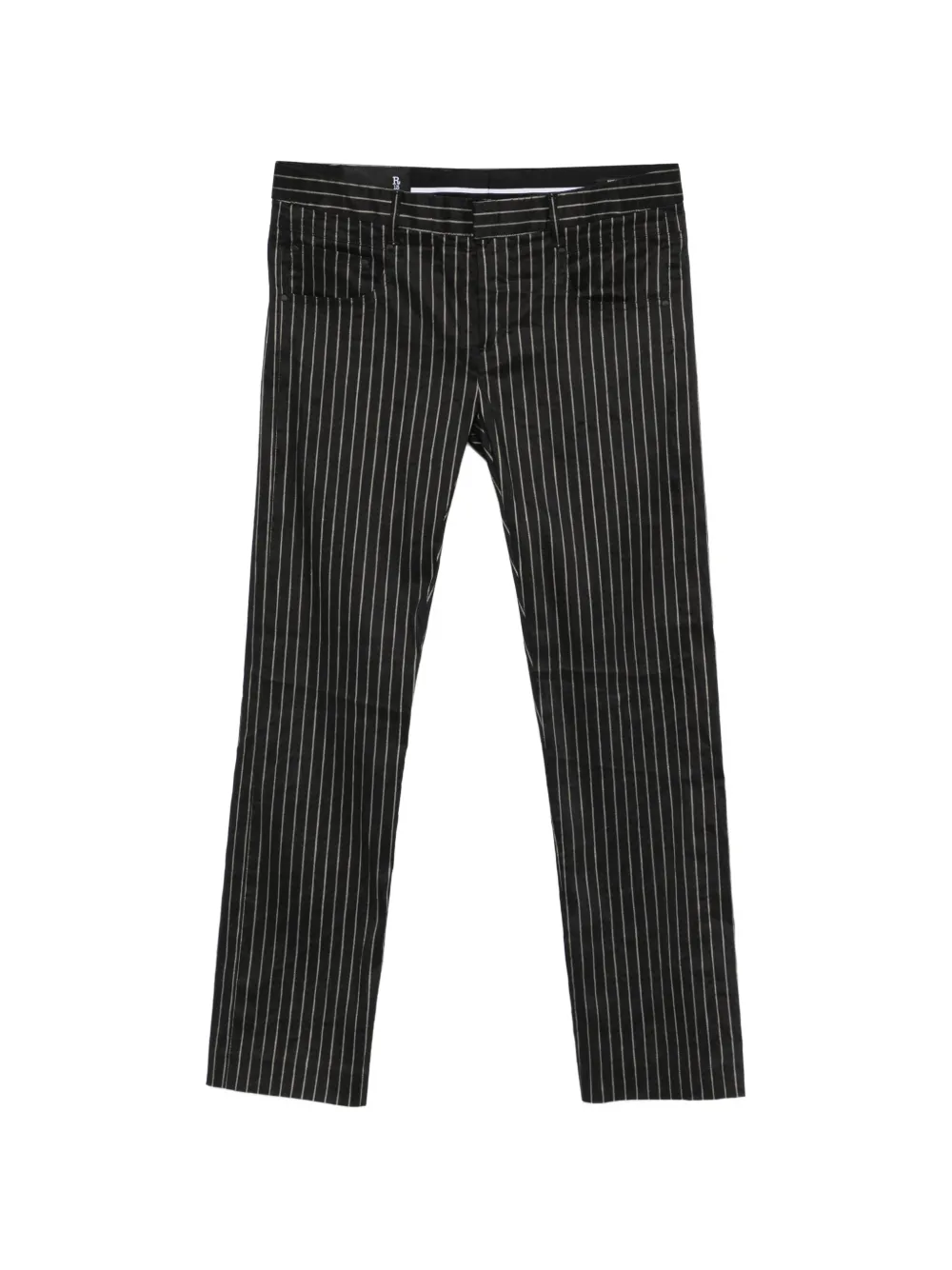 R13 striped trousers - Nero