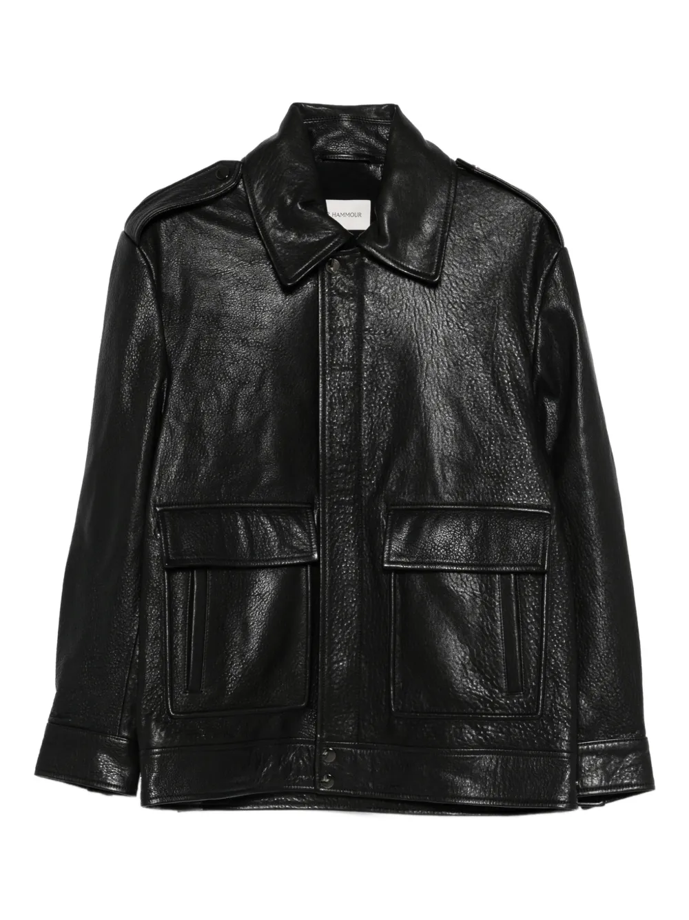 Nour Hammour Drey The It Girl leather jacket - Nero