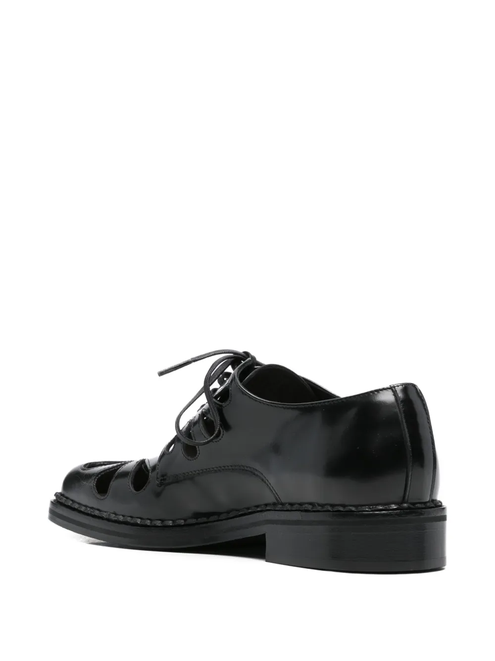 Simone Rocha Derby schoenen met uitgesneden details Zwart