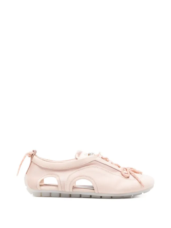 Simone Rocha Cutout Ballerina Grip Sneakers in Pink