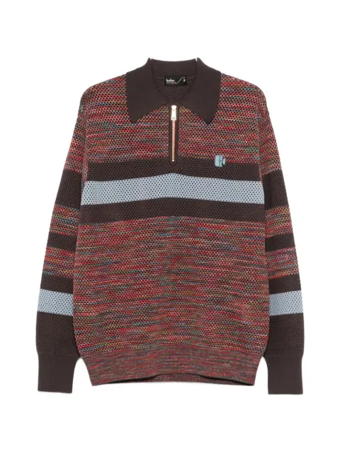 Kolor striped zip-up sweater