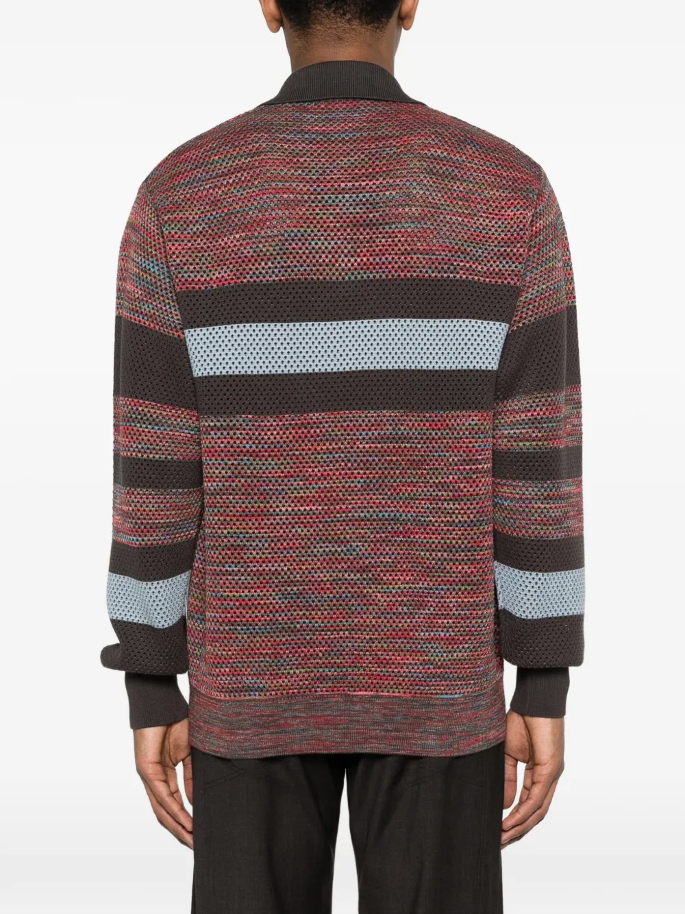 Striped Zip-Up Sweater
