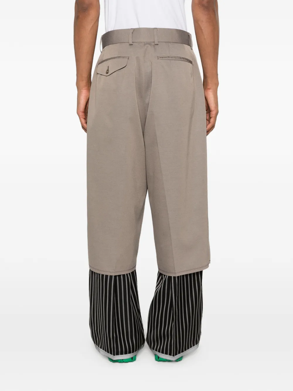 Kolor Gelaagde pantalon Beige
