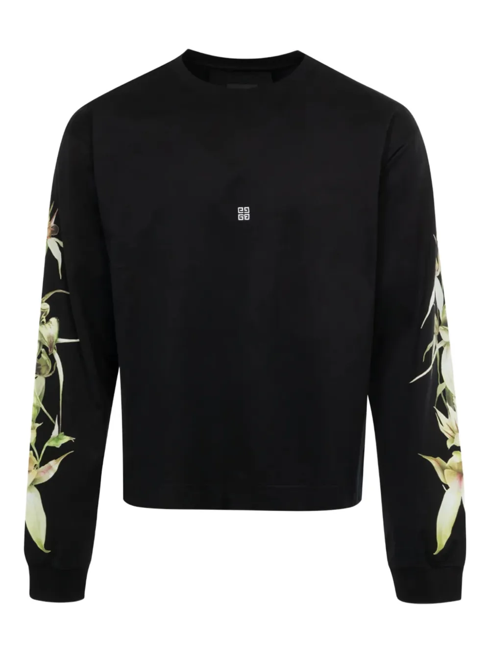 Givenchy GVCY 프린트 긴소매 셔츠 | 블랙 | Image 1