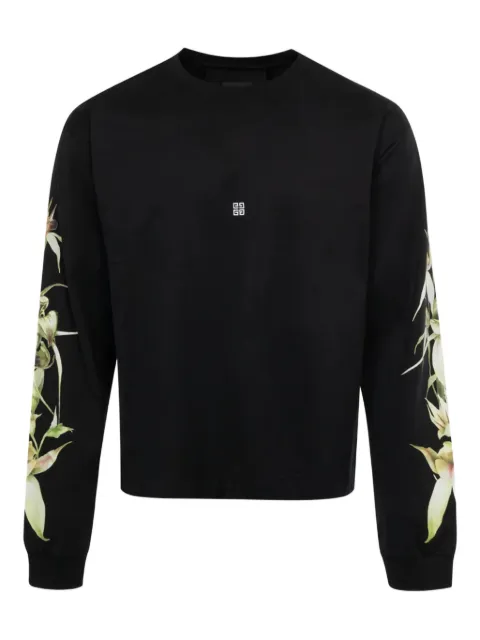 Givenchy футболка с длинными рукавами и принтом CVCY