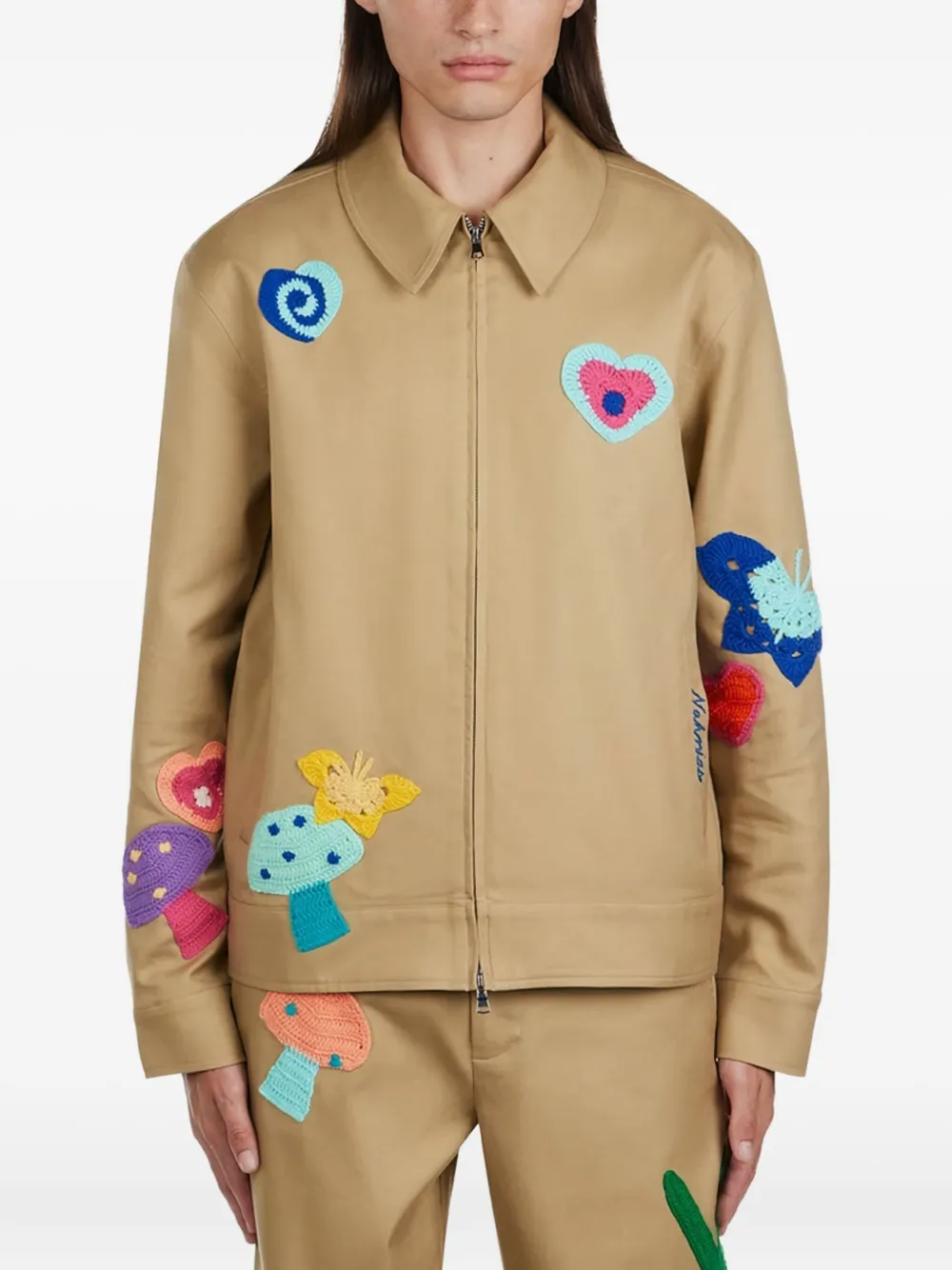 Nahmias patchwork jacket | Neutrals | Image 1