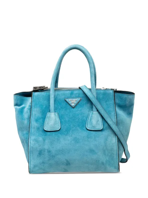 Prada Pre-Owned 2000-2025 Small Scamosciato Twin Pocket satchel